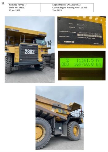 KOMATSU – HD785-7 -2023