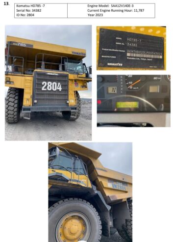 KOMATSU – HD785-7 -2023