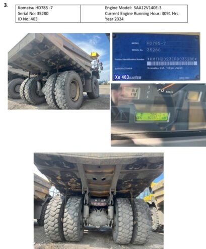 KOMATSU – HD785-7 -2024