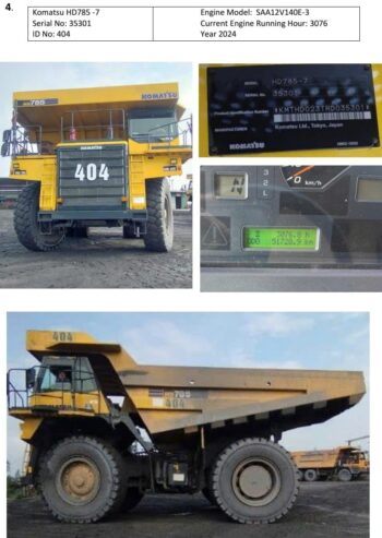 KOMATSU – HD785-7 – 2024