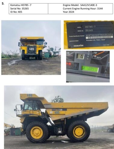 KOMATSU -HD785-7 – 2024
