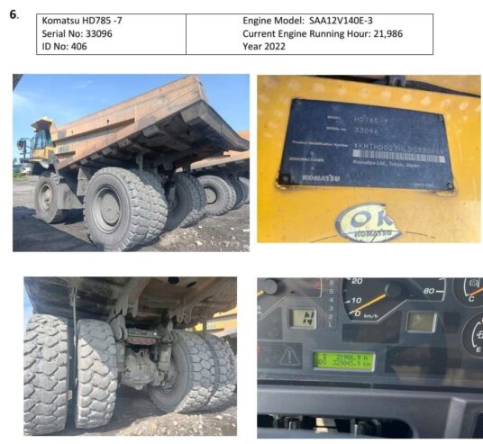 KOMATSU – HD785-7 – 2022
